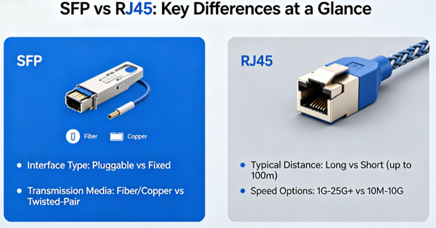SFP vs RJ45: Which One Is Better for Your Network?